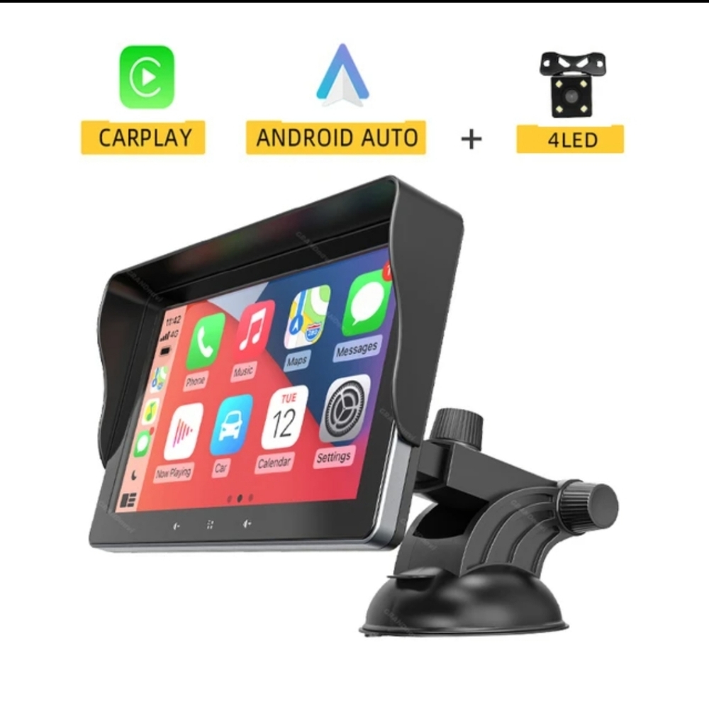 Dovox Carplay Stereo/Bluetooth Car Radio (Double Din Android Auto)